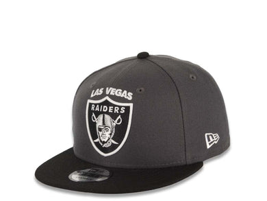 Las Vegas Raiders New Era 9FIFTY 950 Snapback Cap Hat Dark Gray Crown Black Visor Team Color Logo