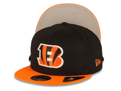 Cincinnati Bengals New Era NFL 9FIFTY 950 Snapback Cap Hat Black Crown Orange Visor Team Color Logo