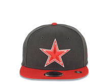 Load image into Gallery viewer, Dallas Cowboys New Era NFL 9FIFTY 950 Snapback Cap Hat Dark Gray Crown Red Visor Red/White Logo (2-Tone Color Pack)
