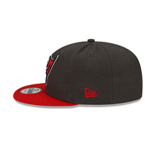 Load image into Gallery viewer, Tampa Bay Buccaneers New Era NFL 9FIFTY 950 Snapback Cap Hat Dark Gray Crown Red Visor Team Color Logo
