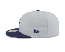 Load image into Gallery viewer, Las Vegas Raiders New Era 59FIFTY 5950 Fitted Cap Hat Gray Crown Navy Blue Visor Navy Blue/White Logo (2-Tone Color Pack)
