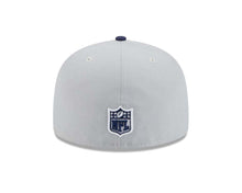 Load image into Gallery viewer, Los Angeles Chargers New Era NFL 59FIFTY 5950 Fitted Cap Hat Gray Crown Navy Blue Visor White/Navy Blue Logo (2-Tone Color Pack)
