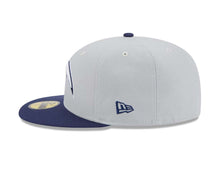 Load image into Gallery viewer, Los Angeles Chargers New Era NFL 59FIFTY 5950 Fitted Cap Hat Gray Crown Navy Blue Visor White/Navy Blue Logo (2-Tone Color Pack)
