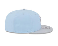 Load image into Gallery viewer, Las Vegas Raiders New Era NFL 9FIFTY 950 Snapback Cap Hat Light Blue Crown Gray Visor Gray/White Logo (2-Tone Color Pack)
