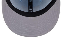 Load image into Gallery viewer, Las Vegas Raiders New Era NFL 9FIFTY 950 Snapback Cap Hat Light Blue Crown Gray Visor Gray/White Logo (2-Tone Color Pack)
