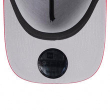 Load image into Gallery viewer, San Francisco 49ers New Era NFL 9FIFTY 950 A-Frame Snapback Cap Hat Black Crown Red Visor Team Color with Text Logo (2025 Draft)
