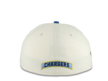 Load image into Gallery viewer, Los Angeles Chargers New Era NFL 59FIFTY 5950 Fitted Cap Hat Cream Crown Sky Blue Visor Yellow/Sky Blue/Gold Logo 2001 NFL Draft Side Patch Gray UV
