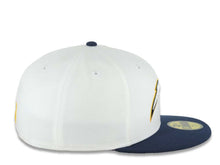 Load image into Gallery viewer, Los Angeles Chargers New Era NFL 59FIFTY 5950 Fitted Cap Hat White Crown Navy Blue Visor White/Navy Blue/Yellow Logo Gray UV
