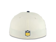 Load image into Gallery viewer, Los Angeles Chargers New Era NFL 59FIFTY 5950 Fitted Cap Hat Cream Crown Navy Blue Visor Navy Blue Script Logo 2004 Probowl Hawaii Side Patch
