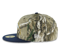 Load image into Gallery viewer, Los Angeles Chargers New Era NFL 59FIFTY 5950 Fitted Cap Hat Real Tree Edge Camo Crown Navy Blue Visor White/Navy Blue/Yellow Logo Gray UV
