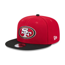 Load image into Gallery viewer, San Francisco 49ers New Era NFL 9FIFTY 950 Snapback Cap Hat Red Crown Black Visor Team Color Logo Gray UV
