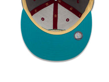 Load image into Gallery viewer, Los Angeles Lakers Adidas NBA Fitted Cap Hat Gray Crown/Visor Yellow/Brown/Teal Logo
