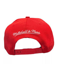 Load image into Gallery viewer, Houston Rockets Mitchell &amp; Ness NBA Snapback Cap Hat Red Crown/Visor Green Logo Inverted
