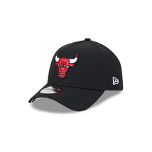 Load image into Gallery viewer, Chicago Bulls New Era NBA 9FORTY 940 Adjustable A-Frame Cap Hat Black Crown/Visor Team Color Logo
