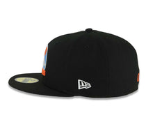 Load image into Gallery viewer, San Diego Clippers New Era NBA 59FIFTY 5950 Fitted Cap Hat Black Crown/Visor White/Sky Blue/Orange Retro Logo Gray UV
