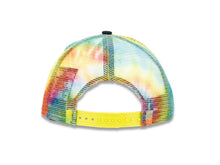 Load image into Gallery viewer, Chicago Bulls New Era NBA 9FIFTY 950 Snapback Mesh/Trucker Cap Hat Black/Tie Die Crown Black Visor Black/Yellow Logo (Clear Pop)
