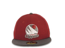 Load image into Gallery viewer, San Diego Clippers New Era NBA 59FIFTY 5950 Fitted Cap Hat Cardinal Crown Dark Gray Visor Dark Gray/Maroon/White Logo
