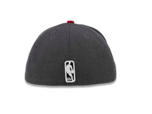 Load image into Gallery viewer, Chicago Bulls New Era NBA 59FIFTY 5950 Fitted Cap Hat Shader Heather Dark Gray Crown Red Visor Gray/Whhite Logo
