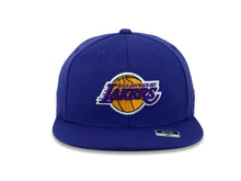 Load image into Gallery viewer, Los Angeles Lakers Adidas NBA Flex Fit Cap Hat Purple Crown/Visor Team Color Logo

