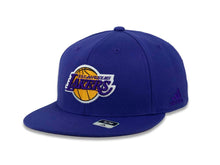Load image into Gallery viewer, Los Angeles Lakers Adidas NBA Flex Fit Cap Hat Purple Crown/Visor Team Color Logo
