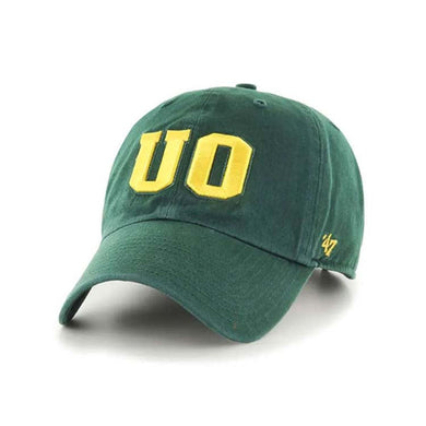 Oregon Ducks '47 Brand NCAA Clean Up Adjustable Cap Hat Green Crown/Visor Team Color Logo