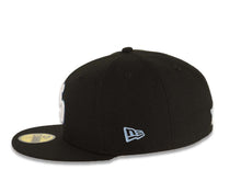 Load image into Gallery viewer, University of San Diego Toreros New Era NCAA 59FIFTY 5950 Fitted Cap Hat Black Crown/Visor White/Sky Blue Logo Gray UV
