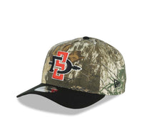 Load image into Gallery viewer, San Diego State Aztecs New Era NCAA 9FORTY 940 Adjustable A-Fraame Cap Hat Real Tree Edge Camo Crown Black Visor Team Color Logo Aztec Calendar Side Patch 
