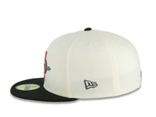 Load image into Gallery viewer, San Diego State Aztecs New Era NCAA 59FIFTY 5950 Fitted Cap Hat Cream Crown Black Visor Team Color Logo Aztec Calendar Side Patch
