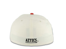 Load image into Gallery viewer, San Diego State Aztecs New Era NCAA 59FIFTY 5950 Fitted Cap Hat Cream Crown Red Visor Black/Red Logo 2023 Final Four Houston Side Patch
