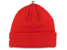 Load image into Gallery viewer, San Diego FC New Era MLS Cuffed Knit Beanie Hat Red Crown/Cuff White Swirl Logo
