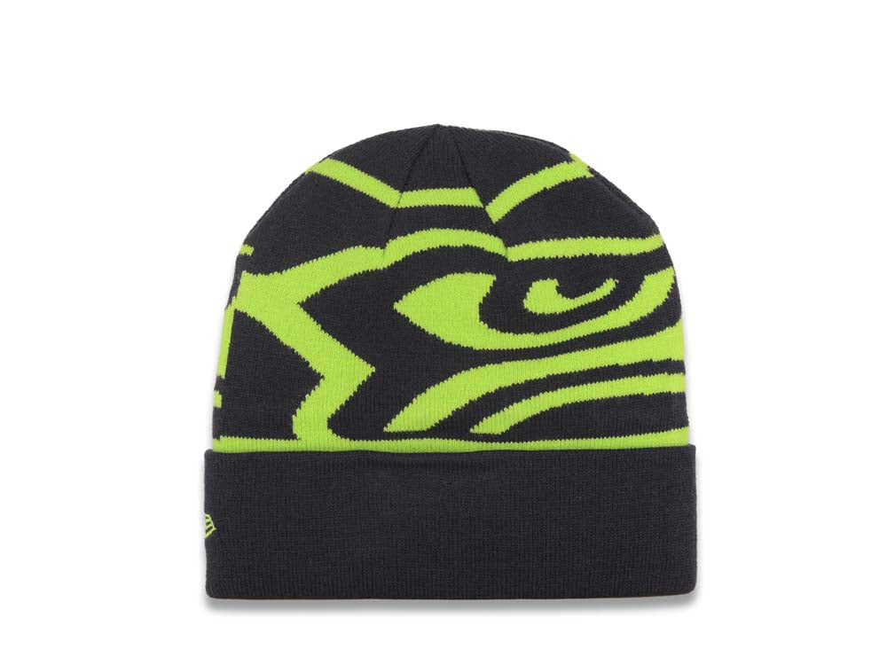 Seattle Seahawks New Era NFL Cuffed Whiz A3 Knit Beanie Hat Green
