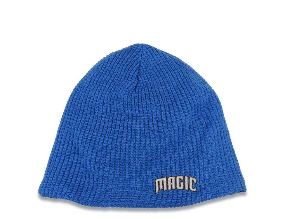 Orlando Magic Adidas NBA No Cuffed Reversible Beanie/Knit Gray/Blue Crown/Visor Blue Logo