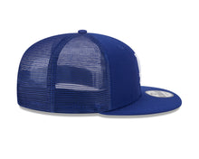 Load image into Gallery viewer, Los Angeles Dodgers New Era MLB 9FIFTY 950 Mesh Trucker Snapback Cap Hat Royal Blue Crown/Visor White Logo
