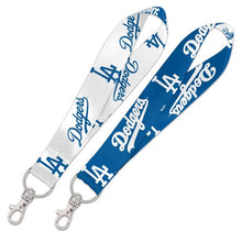 Load image into Gallery viewer, Los Angeles Dodgers WinCraft MLB 2-Tone Royal Blue/White Key Strap Lanyard
