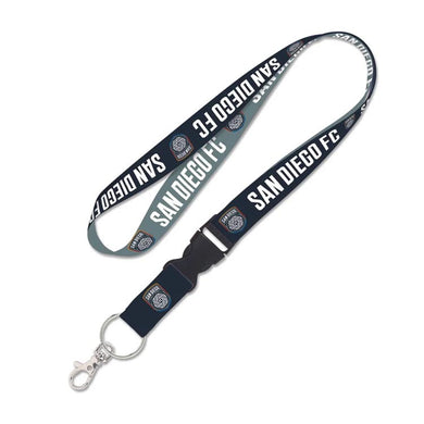 San Diego FC WinCraft Navy Blue/White Lanyard With Detachable Buckle