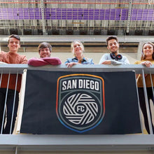 Load image into Gallery viewer, San Diego FC 3x5 Navy Blue Team Flags
