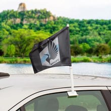 Load image into Gallery viewer, San Diego FC Navy Blue/White Car Flag 11.75&quot; x 14&quot; 
