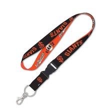 Load image into Gallery viewer, San Francisco Giants MLB WinCraft 2-Tone 2-Black/Orange Lanyard With Detachable Buckle
