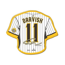 Load image into Gallery viewer, San Diego Padres WinCraft MLB Brown/White/Yellow Premium Acrylic Magnet Carded Yu Darvish Jersey
