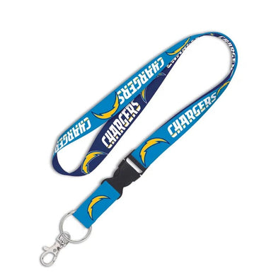 Los Angeles Chargers WinCraft NFL 2-Tone Sky Blue/Navy/White Lanyard with Detachable Buckle