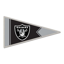 Load image into Gallery viewer, Las Vegas Raiders Collector Lapel Pin Banner Flag Shape Jewelry Card
