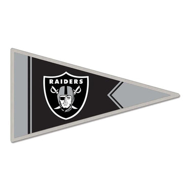 Las Vegas Raiders Collector Lapel Pin Banner Flag Shape Jewelry Card