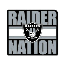 Load image into Gallery viewer, Las Vegas Raiders WinCraft Slogan Raiders Nation Collector Enamel Lapel Pin Jewelry Card
