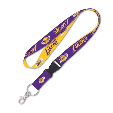 Los Angeles Lakers WinCraft NBA 2-Tone Purple/Yellow Lanyard With Detachable Buckle