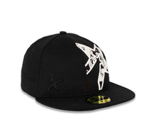 Load image into Gallery viewer, Houston Astros New Era MLB 59FIFTY 5950 Fitted Cap Hat Black Crown/Visor White Flawless With C-Note $100 Bill Insider Logo
