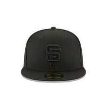 Load image into Gallery viewer, San Francisco Giants New Era MLB 59FIFTY 5950 Fitted Cap Hat Black Crown/Visor Black Logo 
