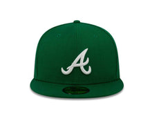 Load image into Gallery viewer, Atlanta Braves New Era MLB 59Fifty 5950 Fitted Cap Hat Green Crown/Visor White Logo

