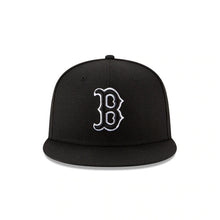 Load image into Gallery viewer, Boston Red Sox New Era MLB 59FIFTY 5950 Fitted Cap Hat Black Crown/Visor Black/White Logo
