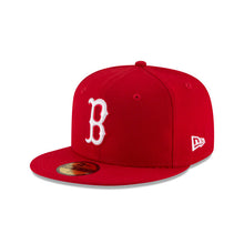 Load image into Gallery viewer, Boston Red Sox New Era MLB 59FIFTY 5950 Fitted Cap Hat Red Crown/Visor White Logo
