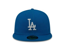 Load image into Gallery viewer, Los Angeles Dodgers New Era MLB 59Fifty 5950 Fitted Cap Hat Blue Crown/Visor White Logo
